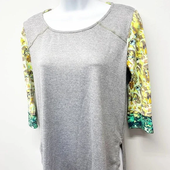 Maaji Activewear Top Long Sleeve Gray Size Large - Picture 6 of 13